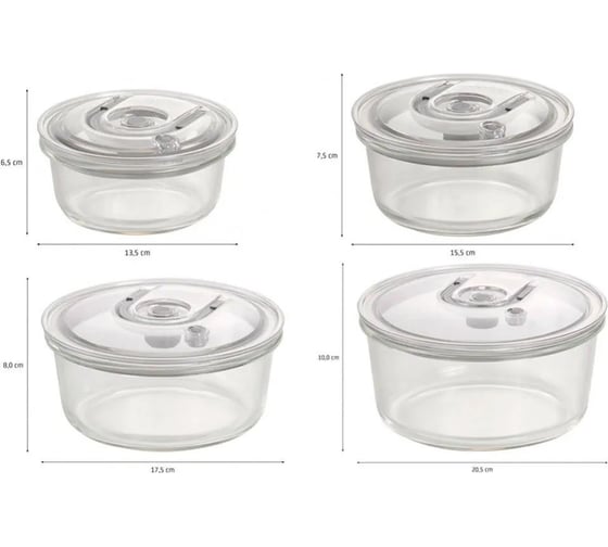 Контейнеры вакуумные CASO VacuBoxx R-set