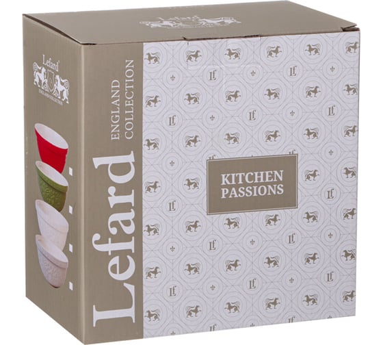 Салатник Lefard для смешивания и сервировки kitchen passion 20,50 см красная 424-071