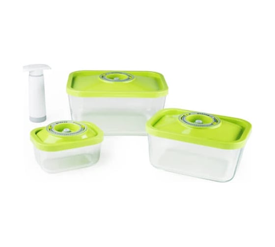 Контейнеры для вакуумных упаковщиков STATUS VAC-Glass-Set Green