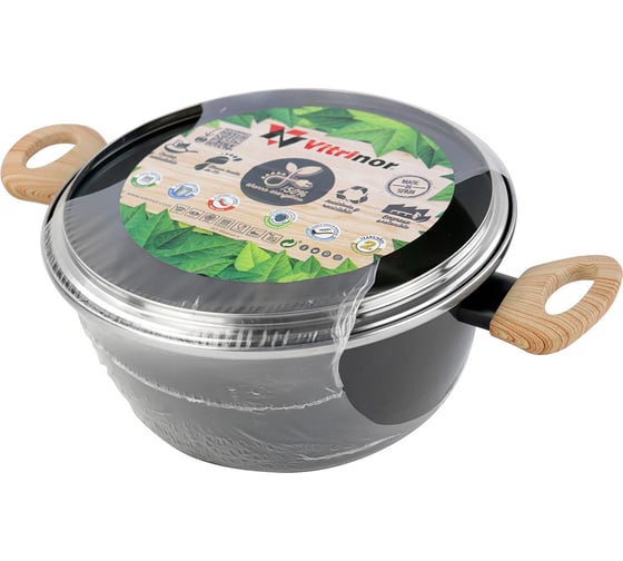 Кастрюля низкая с крышкой Vitrinor Eco Cooking 24 01114416