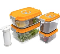 Контейнеры для вакуумных упаковщиков STATUS VAC-REC-Smaller Orange