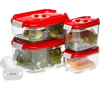 Контейнеры для вакуумных упаковщиков STATUS VAC-REC-Smaller Red