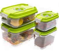 Контейнеры для вакуумных упаковщиков STATUS VAC-REC-Smaller Green