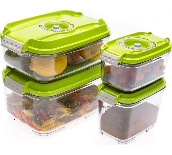 Контейнеры для вакуумных упаковщиков STATUS VAC-REC-Smaller Green