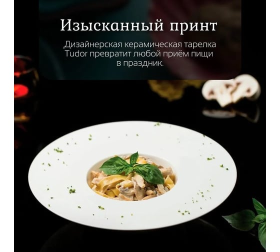 Набор тарелок Homium Tudor, 2 шт, диаметр 28 см, цвет белый set2tudor04