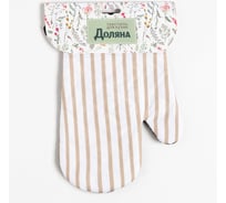 Варежка Доляна Dishes 26x16 см, 100% п/э 7010434