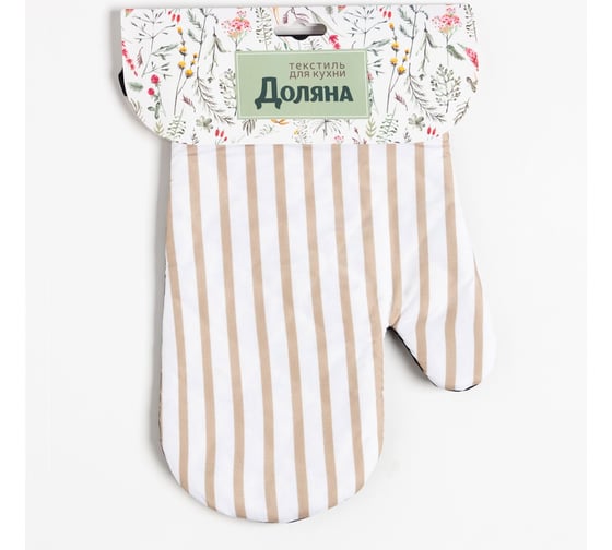 Варежка Доляна Dishes 26x16 см, 100% п/э 7010434 1