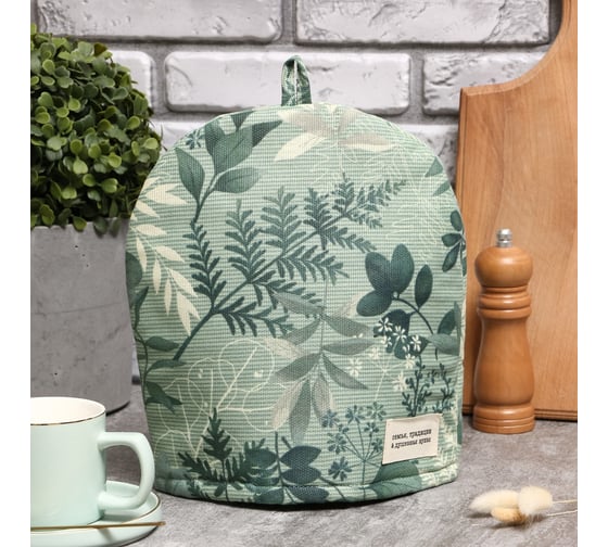 Грелка Доляна Лесная прохлада 28x28 см, 50% хлопок, 50% п/э, рогожка 158 г/м2 9462703