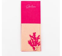 Конверт для столовых приборов Доляна Sea love 8.5x22 см, 100% п/э, фетр 5065882