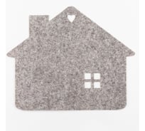 Салфетка декоративная Доляна Sweet home 35x30 см, 100% п/э, фетр 7584213
