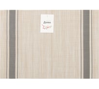 Салфетка на стол Доляна бежевый/серый, 45x30 см 10058516