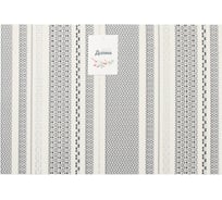 Салфетка на стол Доляна белый/черный, 45x30 см 10058519