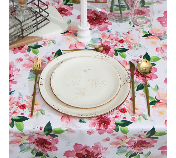 Скатерть Доляна Пастель 137x180 см, 140 гр/кв.м 9952586