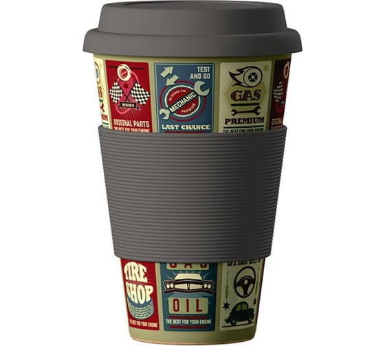 Стакан из бамбукового волокна Areon ЭКО BambooCup, Автомобили, 400 мл 280-440 1