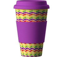 Стакан из бамбукового волокна Areon ЭКО BambooCup, Зиг-Заг, 400 мл 280-442