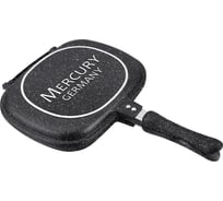 Двойная сковорода MercuryHaus с антипригарным покрытием non-stick, под мрамор, 28 см MC-6290