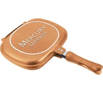 Двойная сковорода MercuryHaus с антипригарным покрытием non-stick, под мрамор, 28 см MC-6296