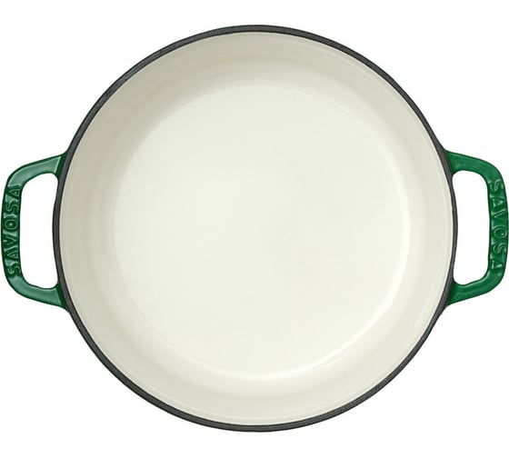Чугунная эмалированная кастрюля 4,8 л, 26 см, зеленая, YT-KAN26G SAVOSA AB-YT-KAN26G