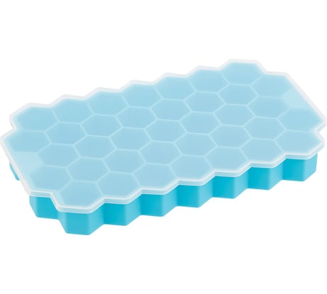 Форма для льда Mallony PERFETTO cоты, 37 ячеек, с крышкой 107661