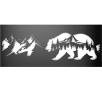 Панно PALITRA TECHNOLOGY Медведь из стали, 800x333 мм 52145-8