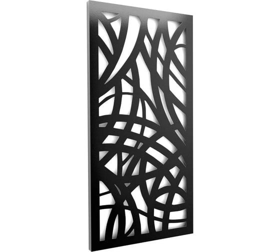 Панно PALITRA TECHNOLOGY Плетение сталь, черное, 60x30 см 52145-11