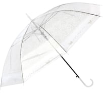 Полуавтоматический зонт-трость Рыжий кот BASIC, 90 см, ЭВА, белый 107776