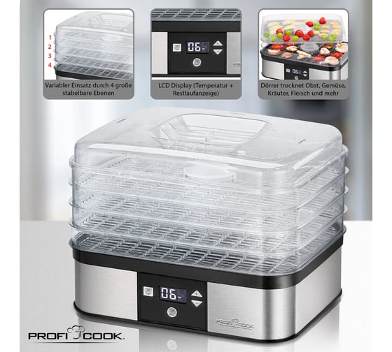 Сушилка для фруктов Profi Cooc PC-DR 1116