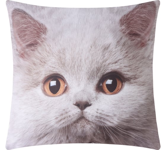 Декоративная подушка Этель Серый котик 9845169 1