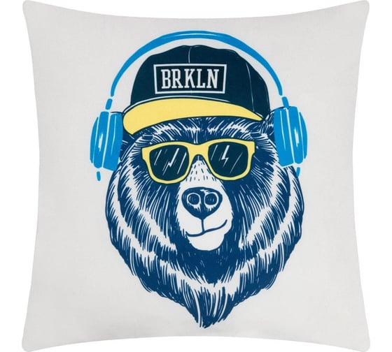 Подушка-плед Этель BRKLN, подушка 40x40±3 см, плед 100x150 см 100% полиэстер, 280 г/кв.м 7155686