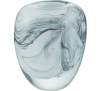 Ваза Gipfel MARBLE 16x14 см. Материал: стекло. Цвет: белый 43171