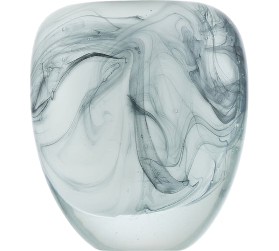 Ваза Gipfel MARBLE 16x14 см. Материал: стекло. Цвет: белый 43171