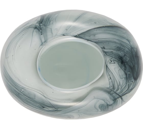 Ваза Gipfel MARBLE 16x14 см. Материал: стекло. Цвет: белый 43171