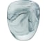 Ваза Gipfel MARBLE 16x14 см. Материал: стекло. Цвет: белый 43171 1