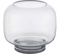Ваза Gipfel GLEAM 14x16 см. Материал: стекло. Цвет: серый 43178
