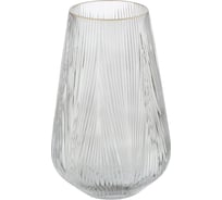 Ваза Gipfel FROST 28x20 см. Материал: стекло. Цвет: серый 43197