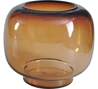Ваза Gipfel GLEAM 19x23 см. Материал: стекло. Цвет: коричневый 43177