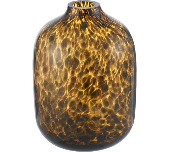 Ваза Gipfel LAVA 23x16 см. Материал: стекло. Цвет: коричневый 43179