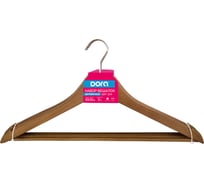 Набор вешалок деревянных Dora для одежды цветДуб 3шт 2009-014