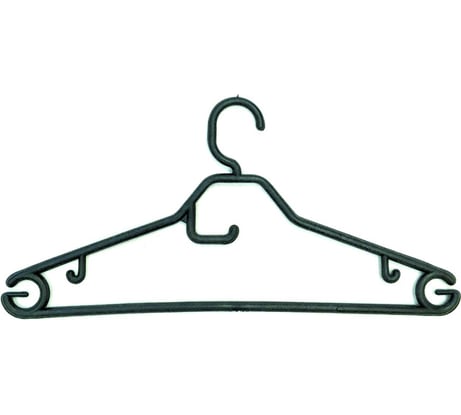 Тонкая вешалка Мультипласт Групп размер 48-50 черная MPG3466