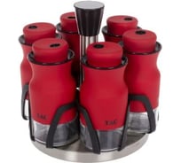 Набор баночек для специй BRADEX TAC, 7 предметов, красный TK 0336