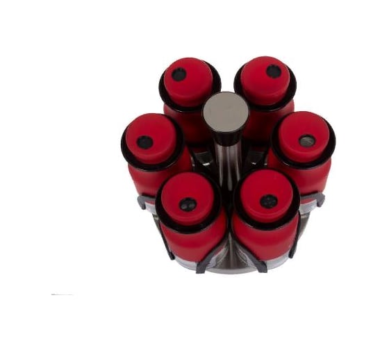 Набор баночек для специй BRADEX TAC, 7 предметов, красный TK 0336
