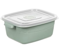 Контейнер для СВЧ HOBBY LIFE зеленый 1 л прямоугольный HL021522MG