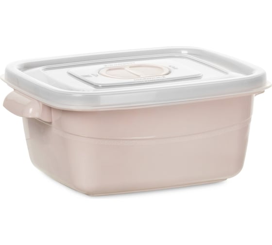 Контейнер для СВЧ HOBBY LIFE розовый 0.5 л прямоугольный HL021521P