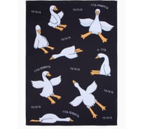 Плед Этель Гусь-обнимусь, 75x100 см, 100% полиэстер, флис 190г/м2 10356963