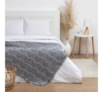 Плед Этель Hypnosis 130x180 см, серый, 80% хлопок, 20% п/э 10285442