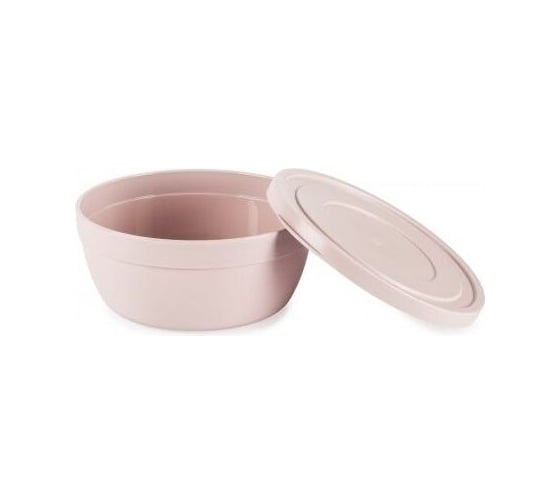 Салатник HOBBY LIFE SANDY розовый 0.5 л 12.4 см, низкий с крышкой HL031326P