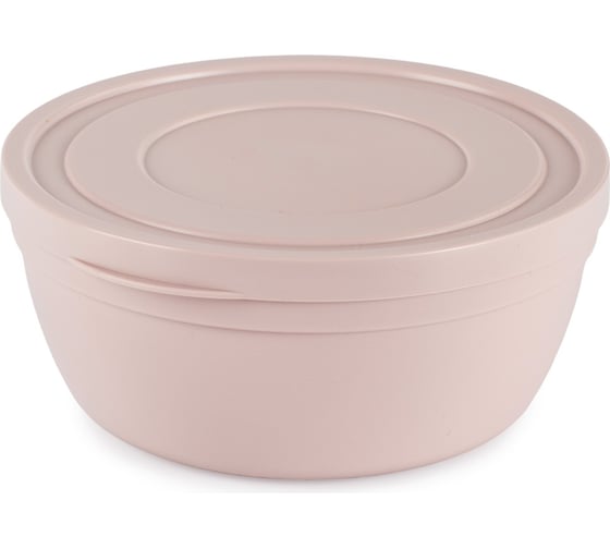 Салатник HOBBY LIFE SANDY розовый 0.5 л 12.4 см, низкий с крышкой HL031326P