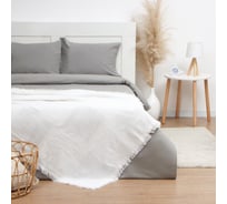 Плед Этель Cotton 130x180 см, молочный, 80% хлопок, 20% п/э 10285433