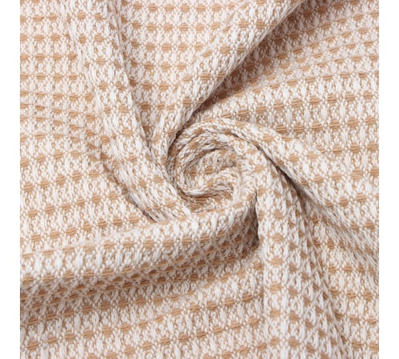 Плед Этель Waffle 130x180 см, бежевый, 80% хлопок, 20% п/э 10285437