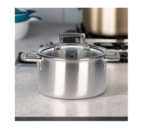 Кастрюля Attribute с крышкой CHEF`s SELECT 5.8 л APS580